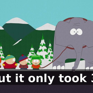 but it only took 3!