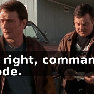 All right, commando mode.