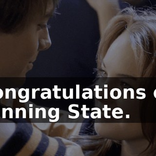 Congratulations on winning State.