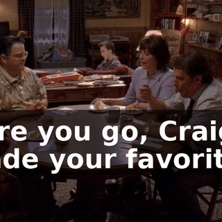 Here you go, Craig. I made your favorite;
