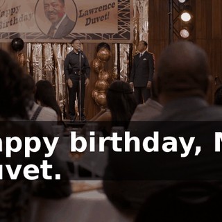 Happy birthday, Mr. Duvet.