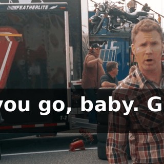 There you go, baby. Give him hell.