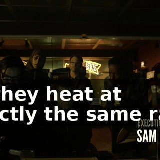 so they heat at exactly the same rate.