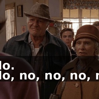 - No. - No, no, no, no, no.