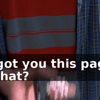 - I got you this pager. - What?