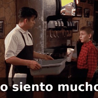 Lo siento mucho.