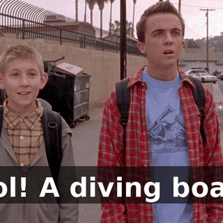 Cool! A diving board!