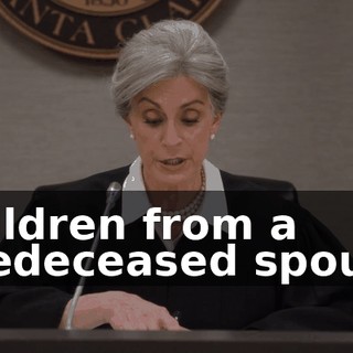 children from a predeceased spouse
