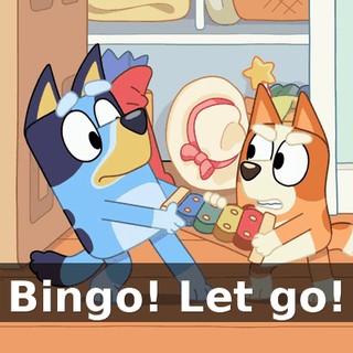 Bingo! Let go!