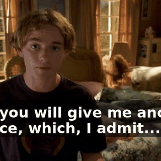 that you will give me another chance, which, I admit...