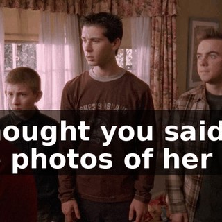 I thought you said all the photos of her