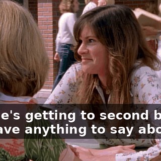But he's getting to second base, if I have anything to say about it.