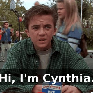 Hi, I'm Cynthia.