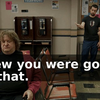 Knew you were gonna do that.