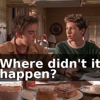 Where didn't it happen?
