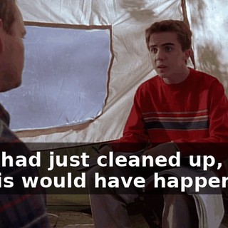 If he had just cleaned up, none of this would have happened.