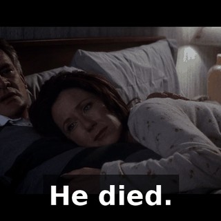 He died.