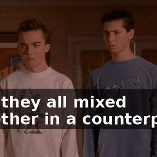 And they all mixed together in a counterpoint