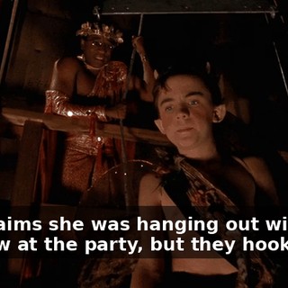 She claims she was hanging out with Andrew at the party, but they hooked up.