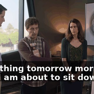 first thing tomorrow morning, and I am about to sit down