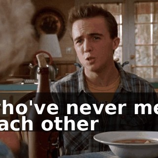 who've never met each other