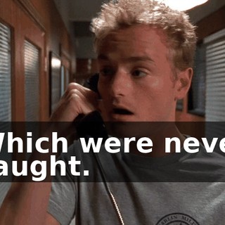Which were never caught.