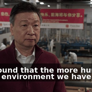 We found that the more humane work environment we have,