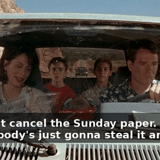 I didn't cancel the Sunday paper. Somebody's just gonna steal it anyway.