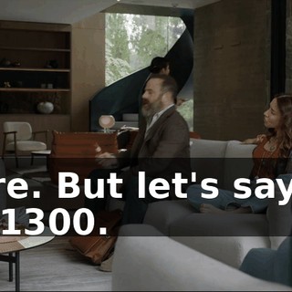 - Sure. But let's say she hits 1300.