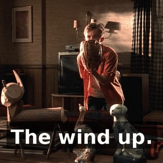 The wind up.