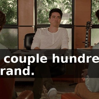 a couple hundred grand.