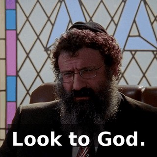 Look to God.