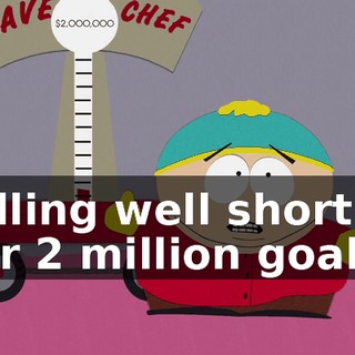 Falling well short of our $2 million goal,