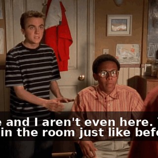 Stevie and I aren't even here. You're alone in the room just like before.