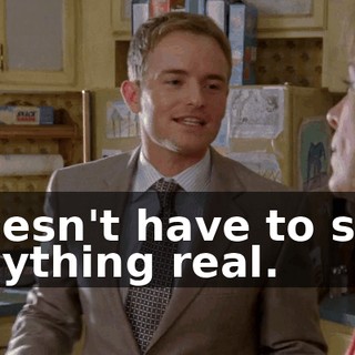 doesn't have to see anything real.