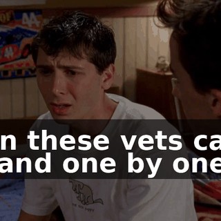 then these vets came in, and one by one...