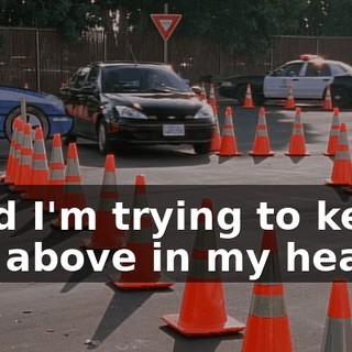 ♪ And I'm trying to keep Up above in my head ♪