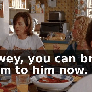 Dewey, you can bring them to him now.