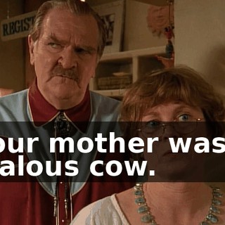 Your mother was a jealous cow.