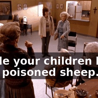Made your children look like poisoned sheep.