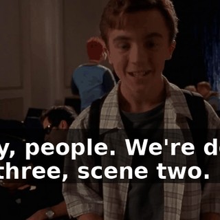 Okay, people. We're doing act three, scene two.
