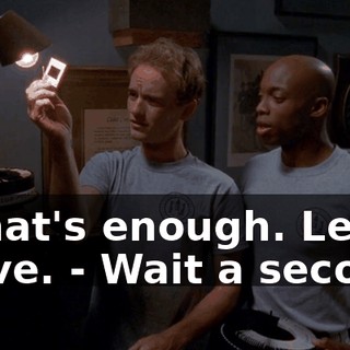 - That's enough. Let's leave. - Wait a second.
