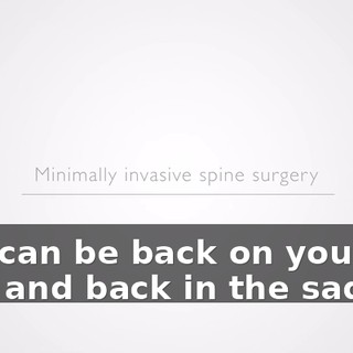 you can be back on your feet and back in the saddle.