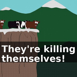 They're killing themselves!