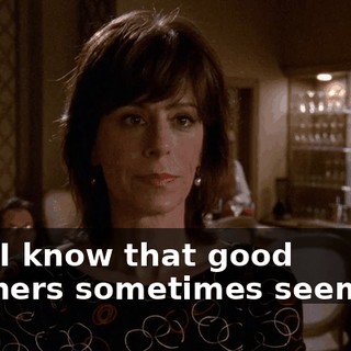 Now I know that good manners sometimes seem like