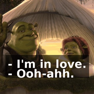 - I'm in love. - Ooh-ahh.