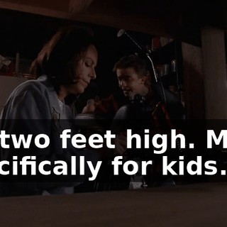 It's two feet high. Made specifically for kids.