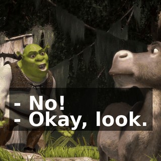 - No! - Okay, look.