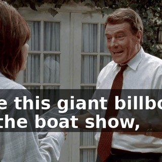 I see this giant billboard for the boat show,