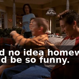 I had no idea homework could be so funny.